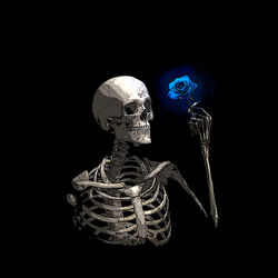 Skeleton Holding Rose v2