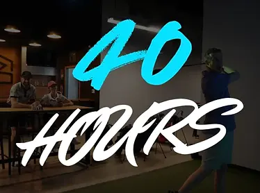 40 Hour Indoor Golf Package