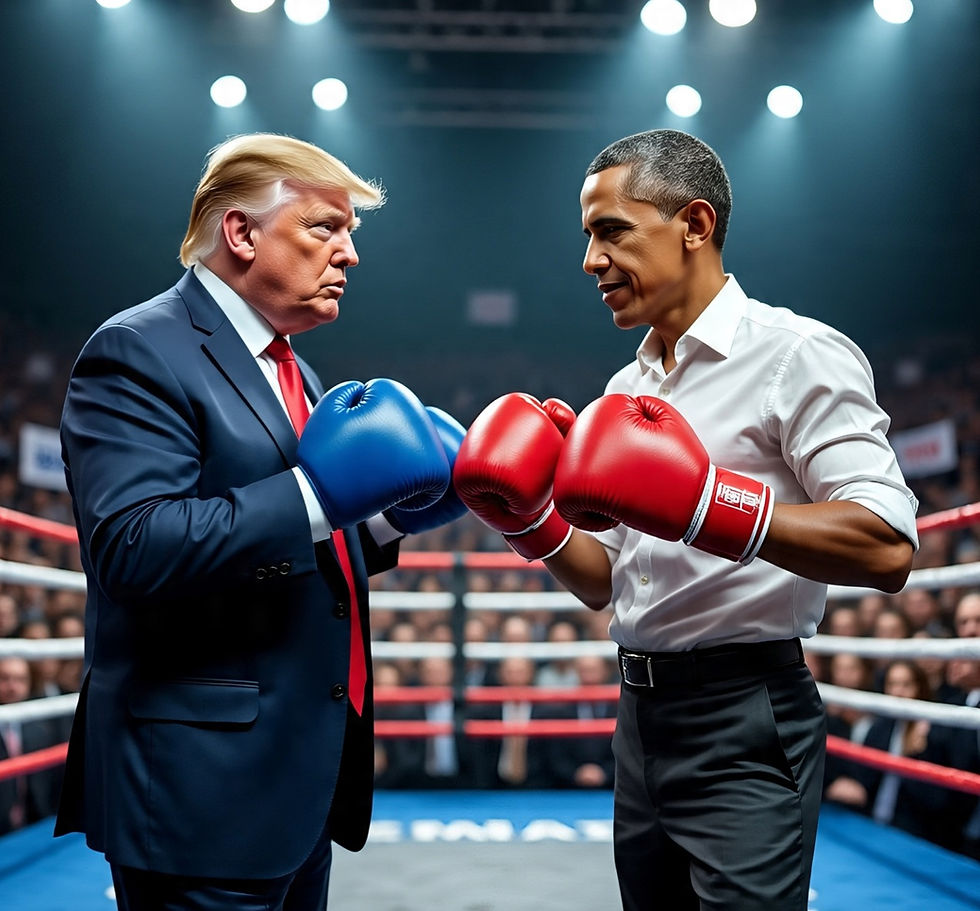 Trump versus Obama: The ultimate showdown in the ring