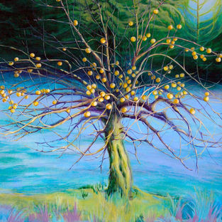 Acrylic painting of tree