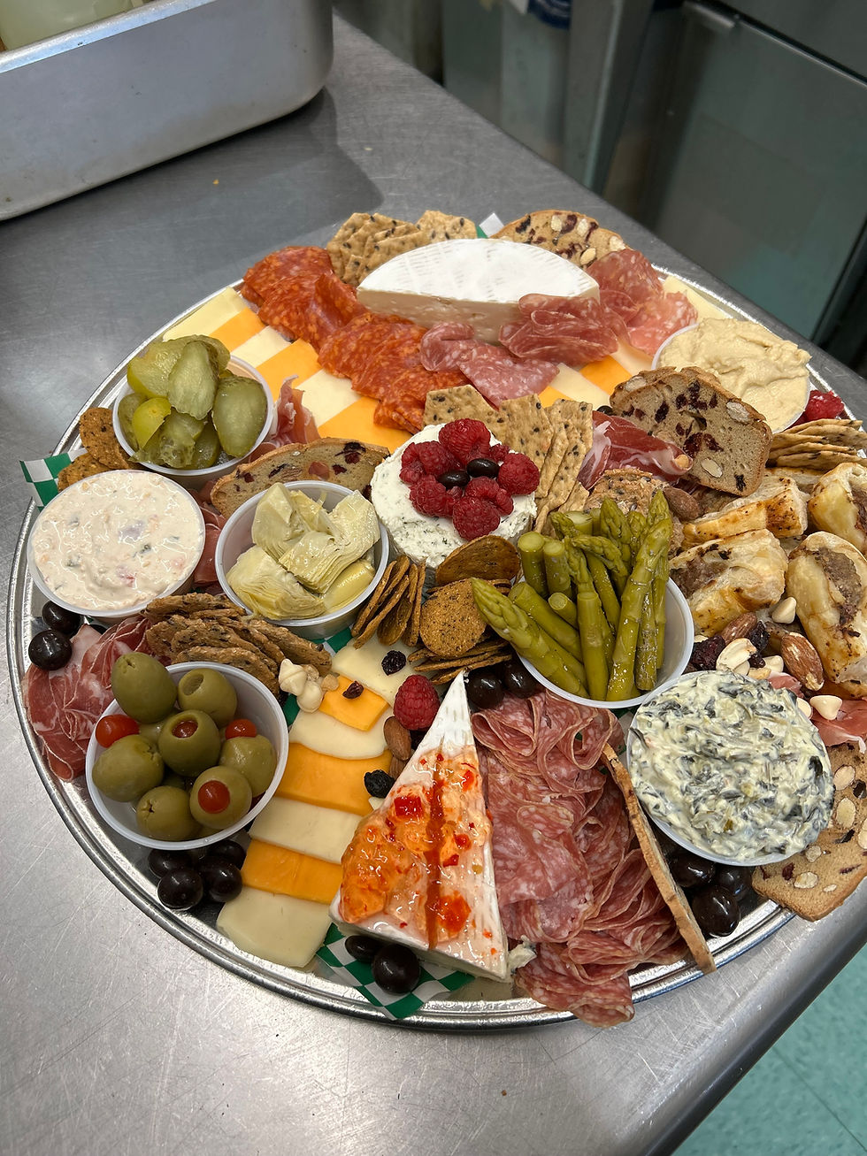 Catering menu charcuterie from Gibby's Cafe and Catering Duncan, BC