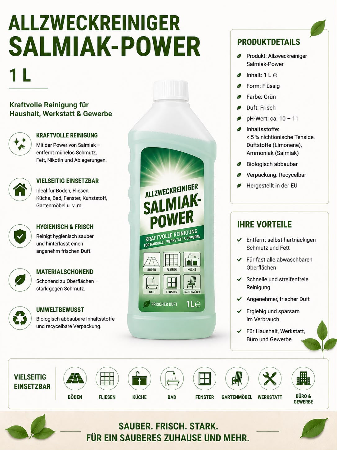 Allzweckreiniger Salmiak-Power 1L