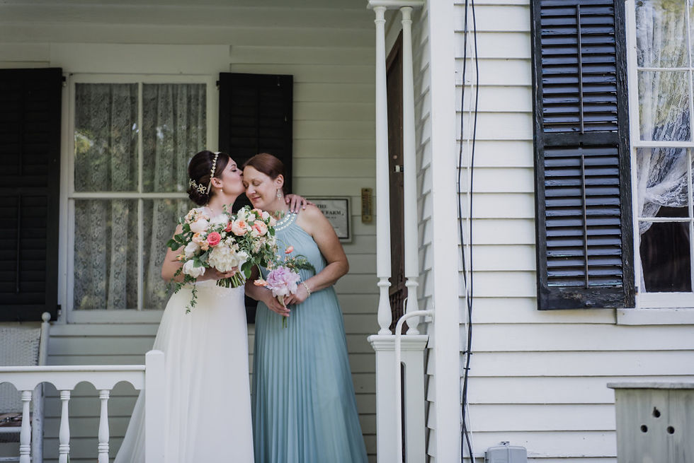 Dudley Farm Wedding Bride and Mother
