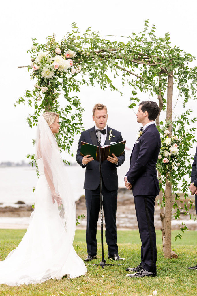 homemade wedding arbor