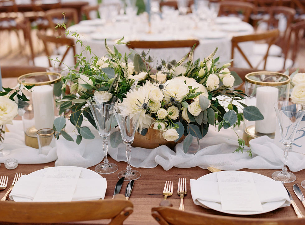 blue and white wedding