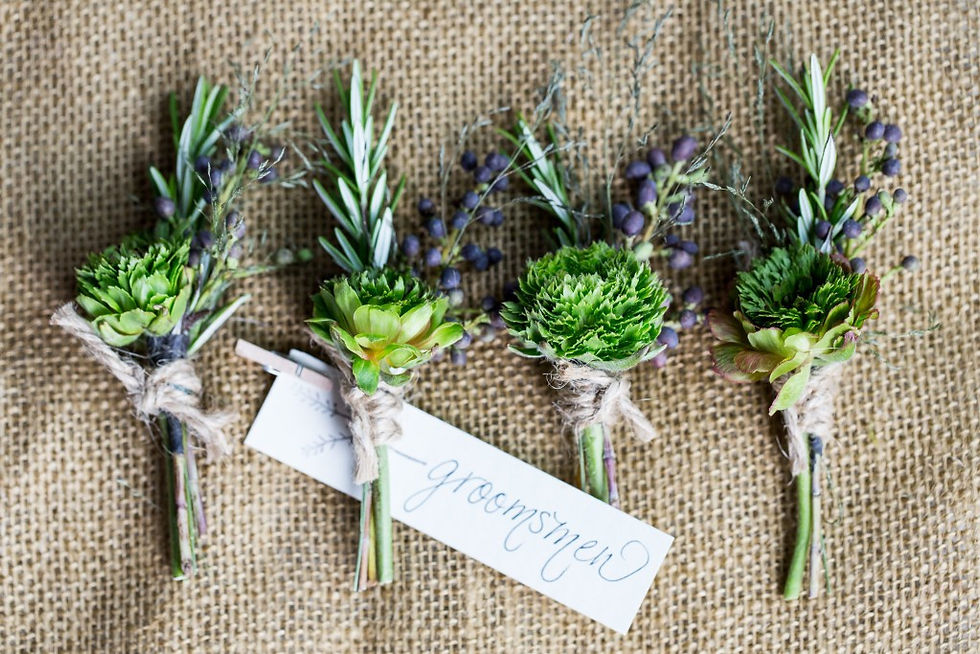 herb boutonniere