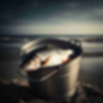 Dead fish in a bucket