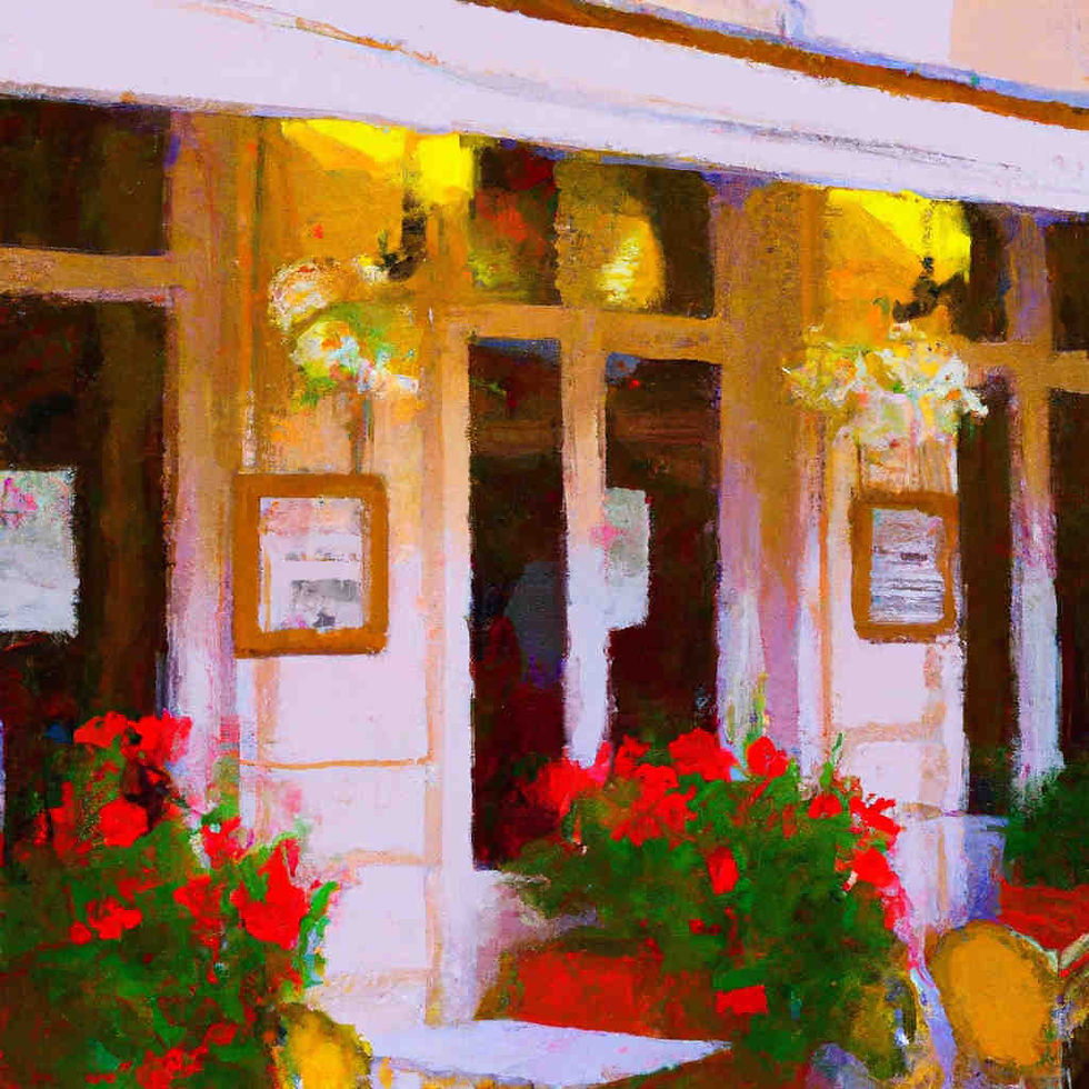 a front of a restaurant