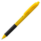 R.S.V.P. Safety Colour Retractable Ballpoint Pen 1.0mm Black Ink Yellow Barrel