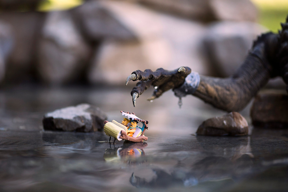 flintmobile, flintstones, practical effects, toy photography