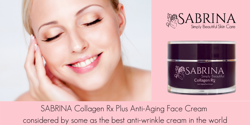 Sabrina Collagen Rx Plus anti-aging face cream considered by some as the best anti-wrinkle cream in the world