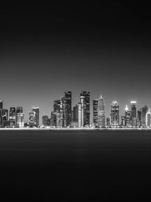 Doha in monochrome