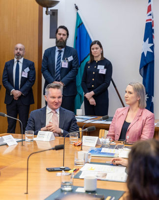 Government meeting photographed for a Canberra organisation