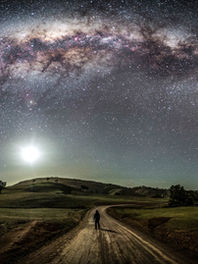 Alone under the Milky Way bow