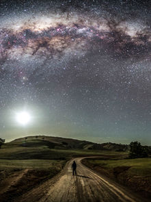 Alone under the Milky Way bow