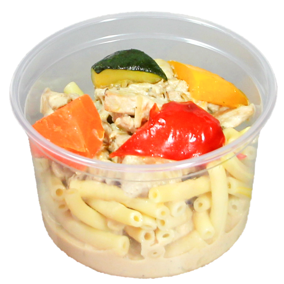 Pouletgeschnetzeltes mit Rahmsauce und Makkaroni 350g