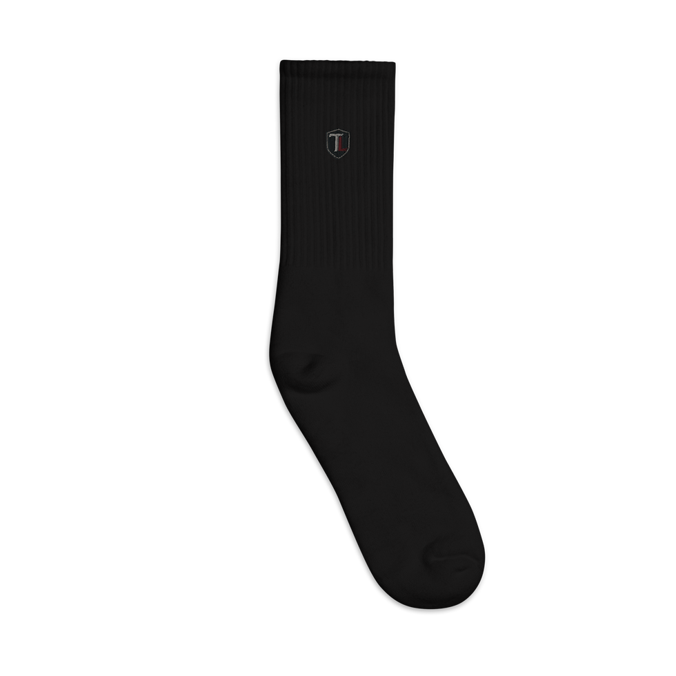 Thumbnail: Embroidered Crew Socks | SOCCO SC200