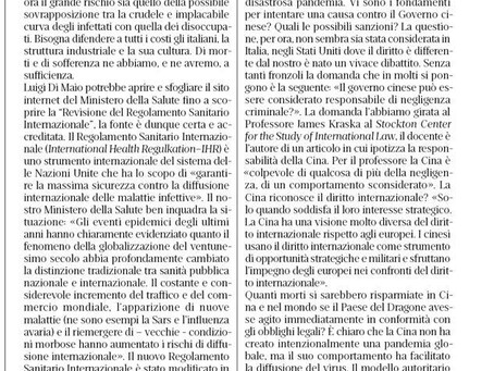 Copia di Copia di SI PUO' ACCUSARE LA CINA DI "NEGLIGENZA CRIMINALE " e il Governo Italiano come si