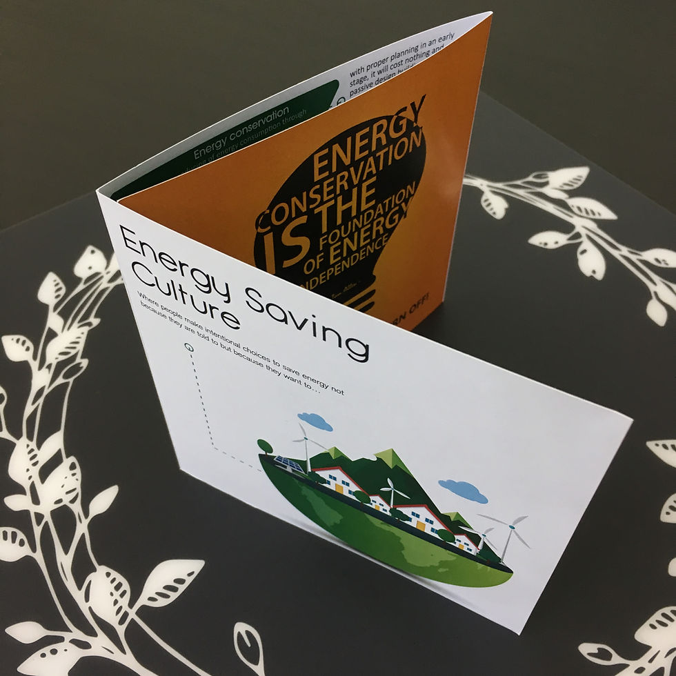 Energy saving culture pamphlet