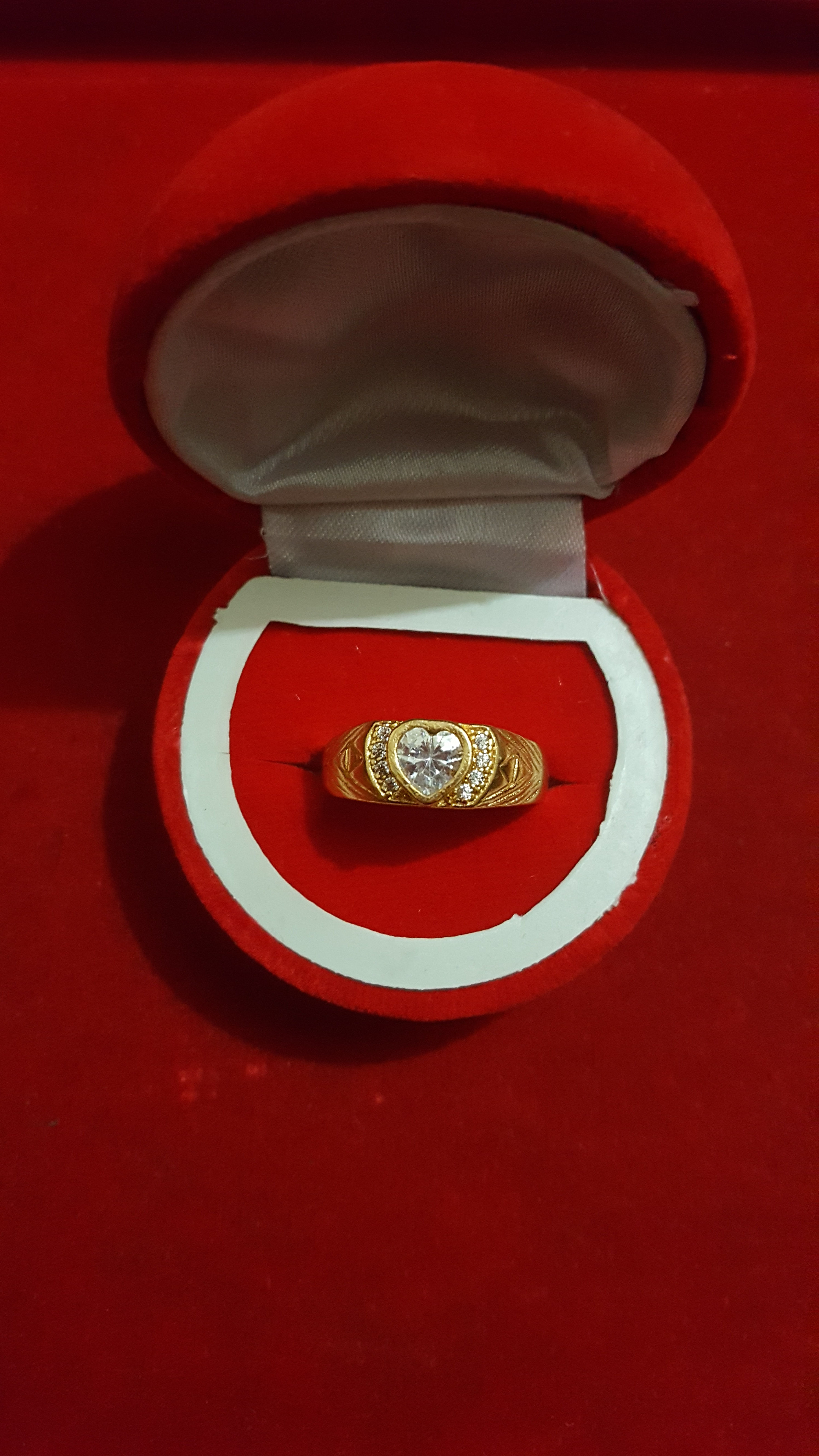 goldplated silver ring