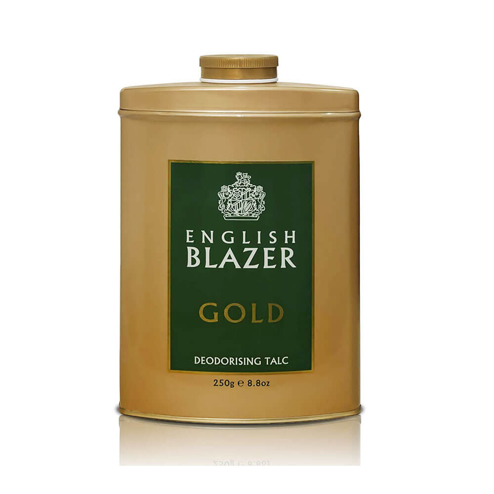 English Blazer Deodorising Talc - Gold