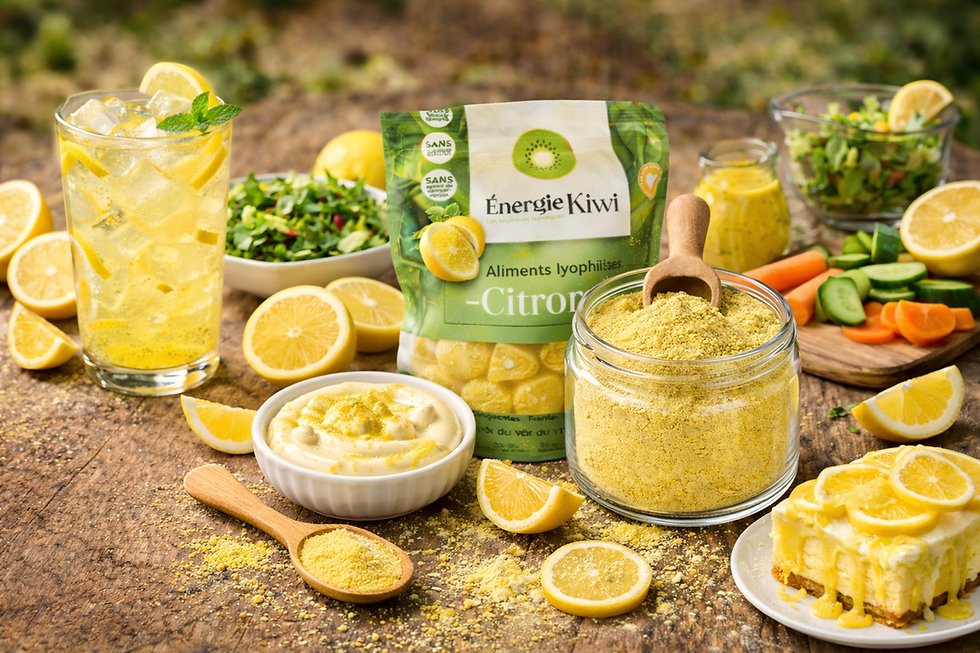 Citrons lyophilisés d'Énergie Kiwi
