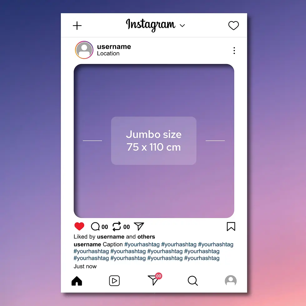 Thumbnail: Instagram Frame Cut Out Photo Prop