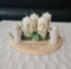 advenski vijenac sa anđelima i svijećama