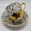 Thumbnail: Hand Painted Peony Teacup Candle