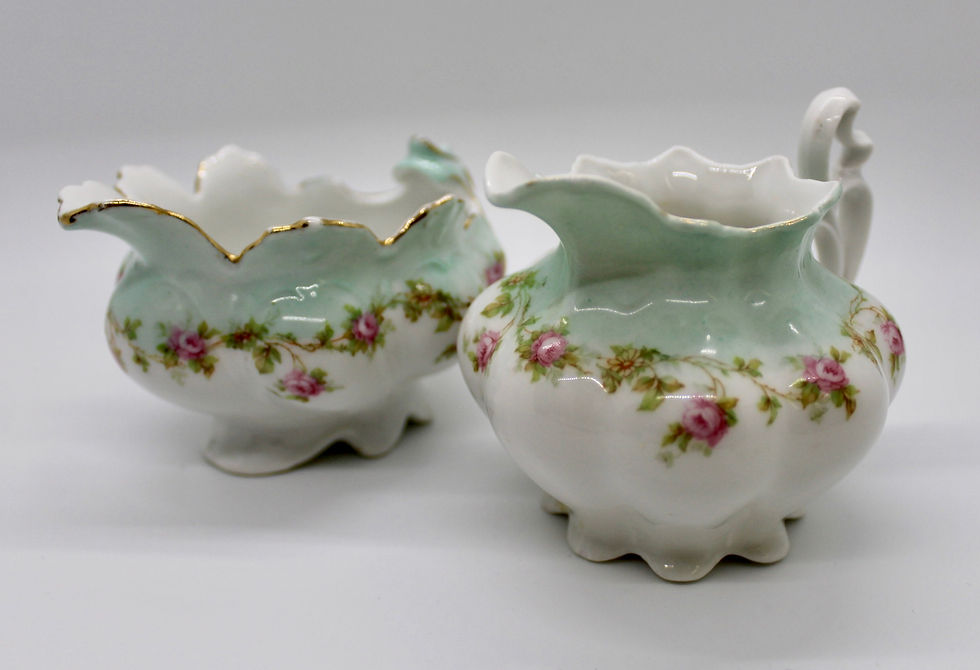 Austrian Porcelain Teatime Candle Set