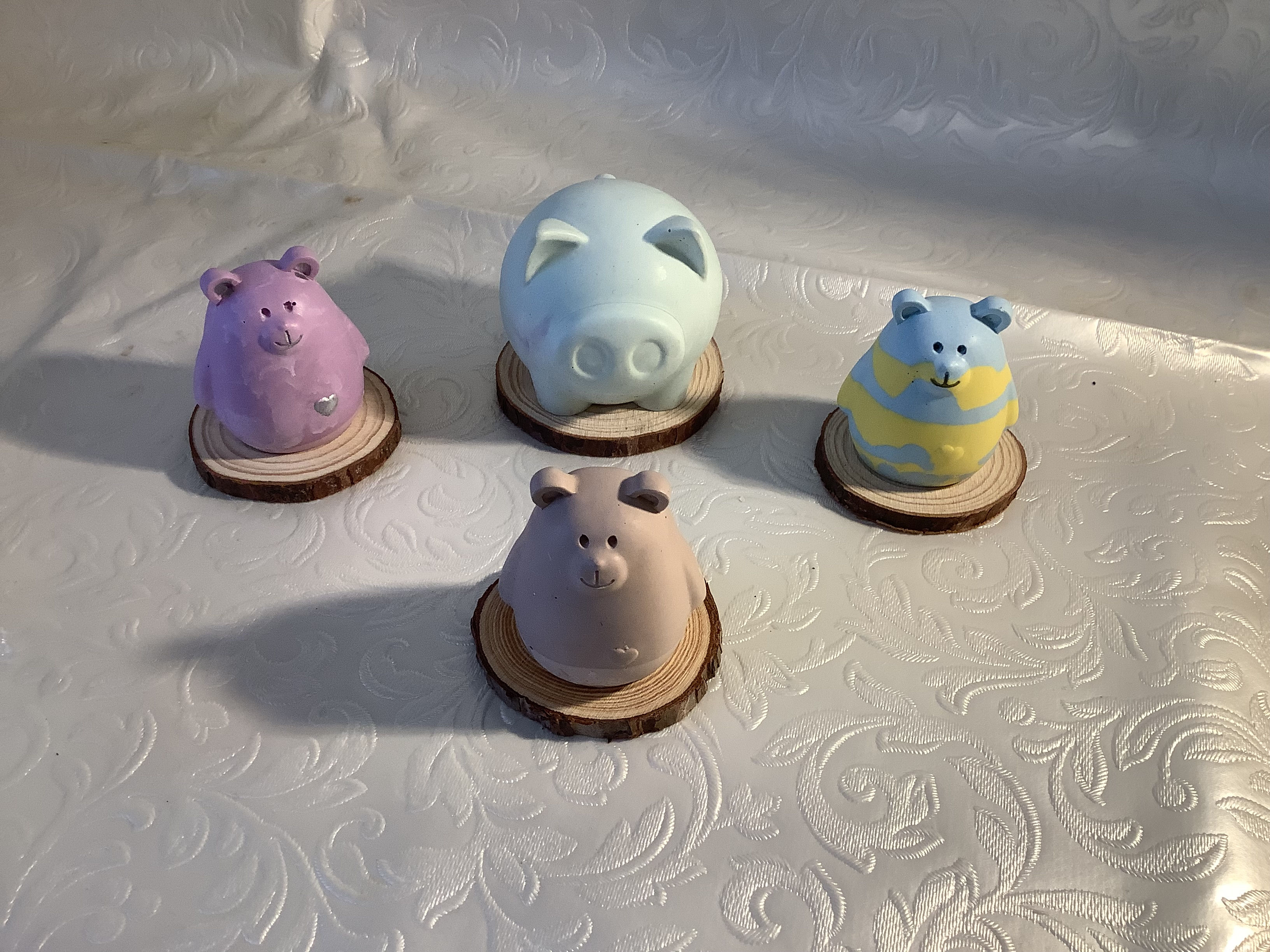 Stoneware Bears and Pigs