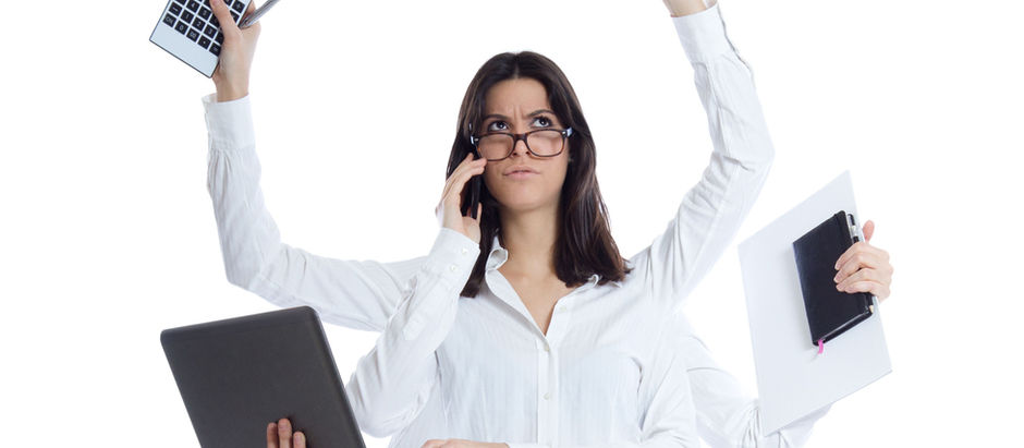 Mulher multi-tarefas