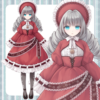 キャラクターデザイン adopt ゴスロリ