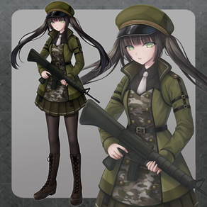 イラスト キャラクターデザイン ミリタリー