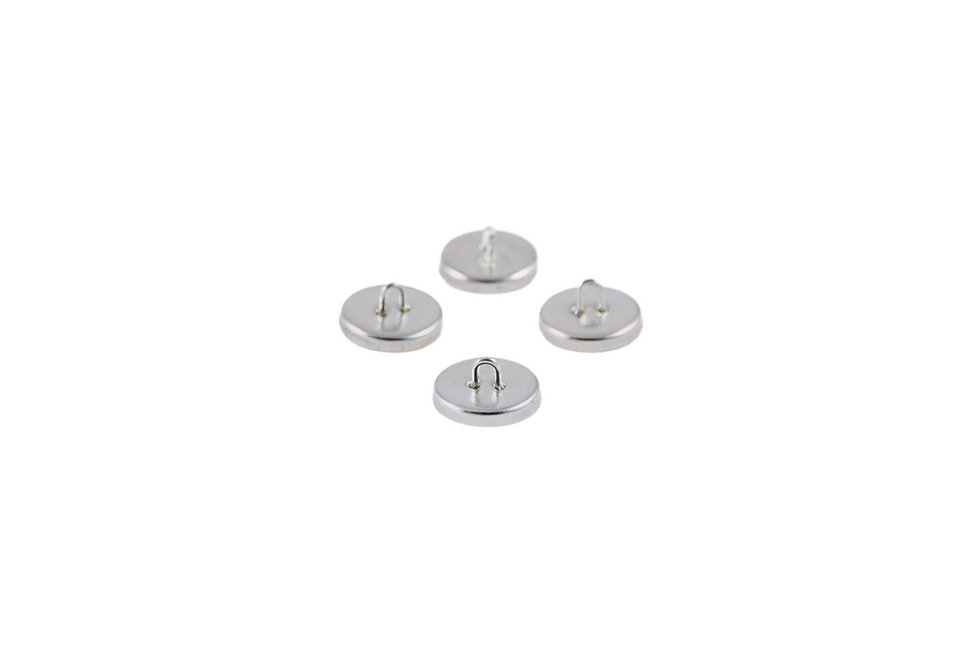 Thumbnail: Buttons & Mould Sets – Wire eye backs, #22 to #45 (WE22–WE45) – KB Fabrics