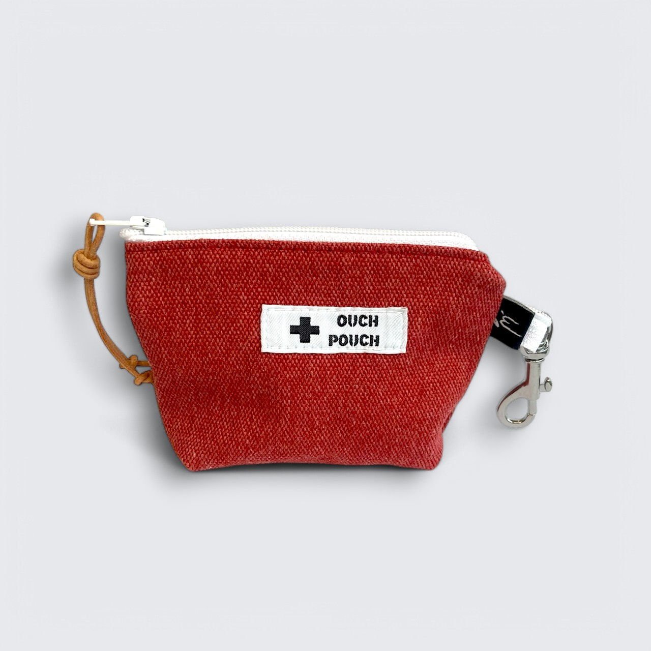 Ouch Pouch "Canvas" - Rot/Silber - SALE