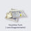 Miniaturbild: Ouch Pouch "Canvas" - Gelb/Silber
