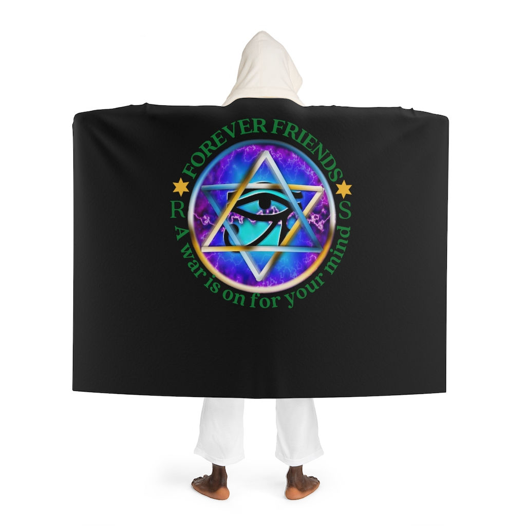 Hooded Sherpa Fleece Blanket