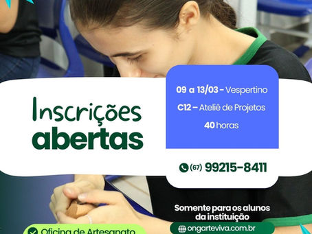 Oficina de Artesanato em Madeira integra plano de atividades do Ponto de Cultura e abre inscrições no IFMS Jardim