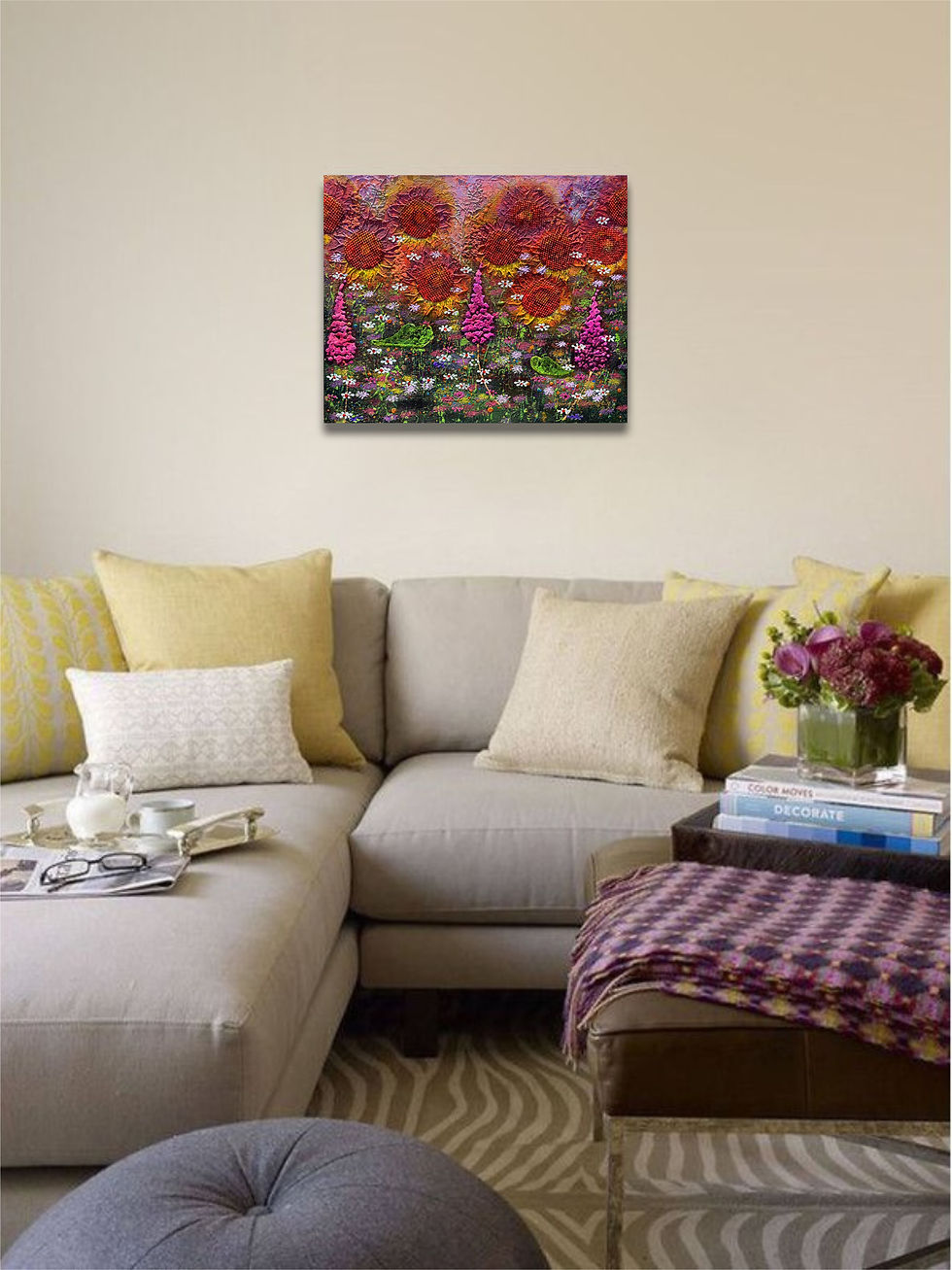 Thumbnail: SUNFLOWERS IN ELECTRIC LAYERS