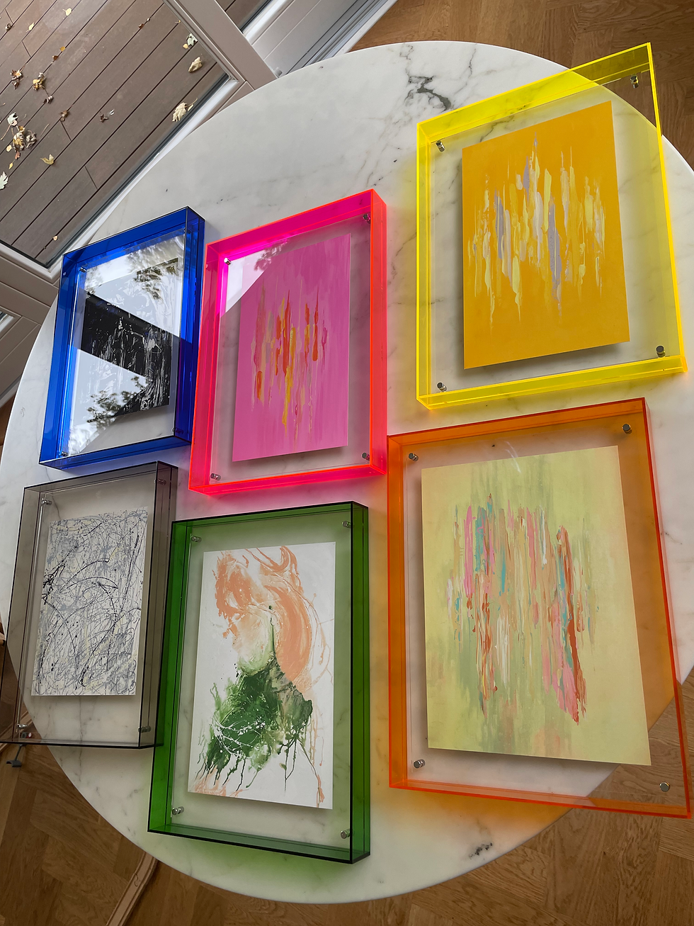 Miniaturbild: BLUE Framed Fine Art Repro Print