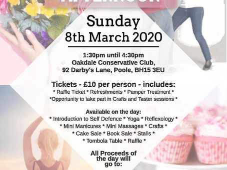 Pamper and Wellbeing Charity Event ~ International Woman’s Day
