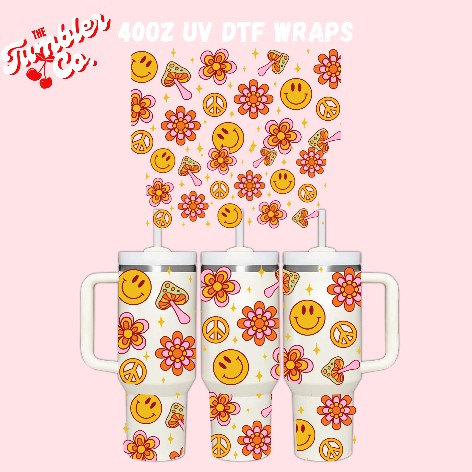 40oz UV DTF Wrap #017