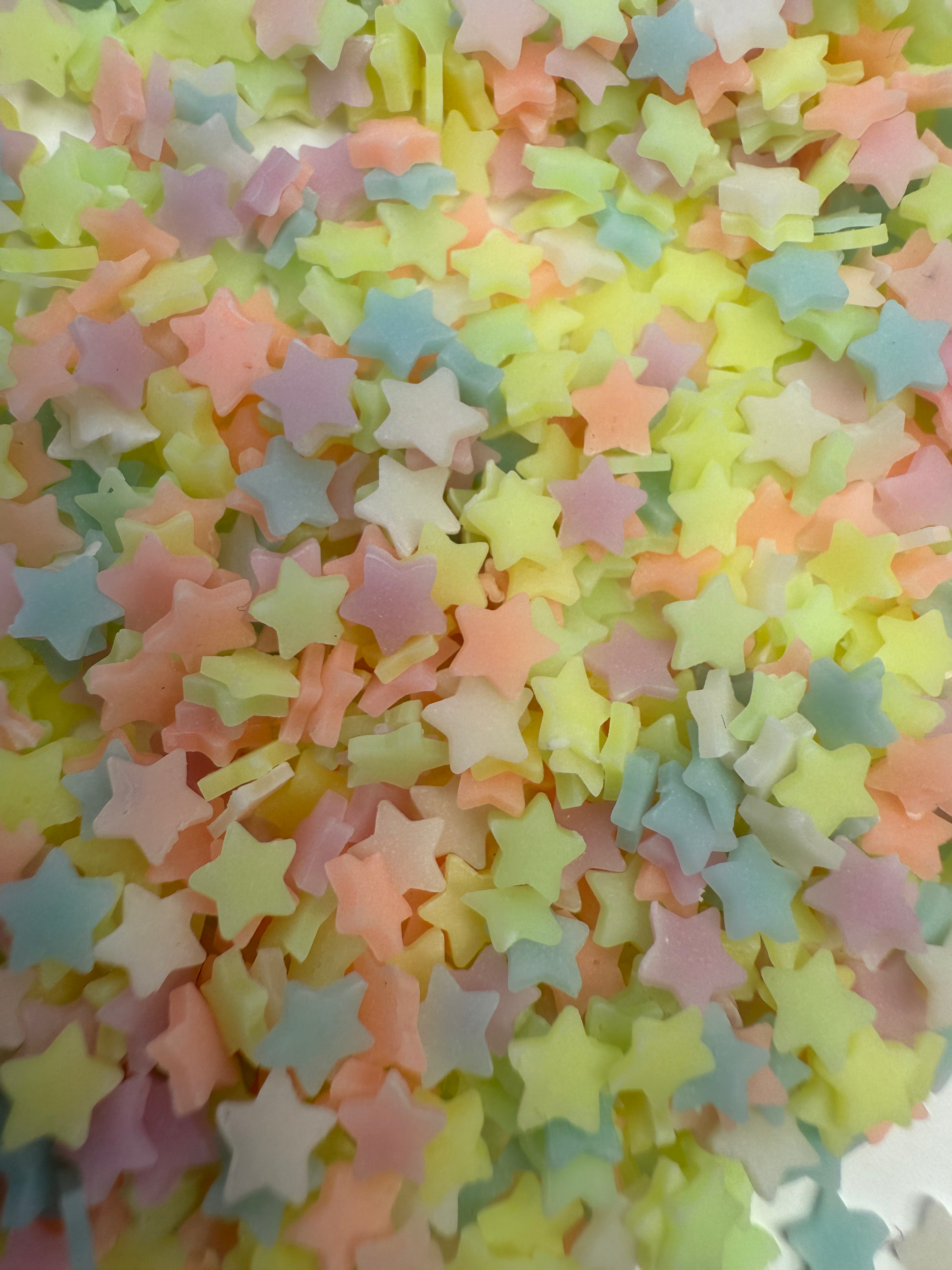 Lumi Stars - Glow in the dark Polymer Clay Slice Mix