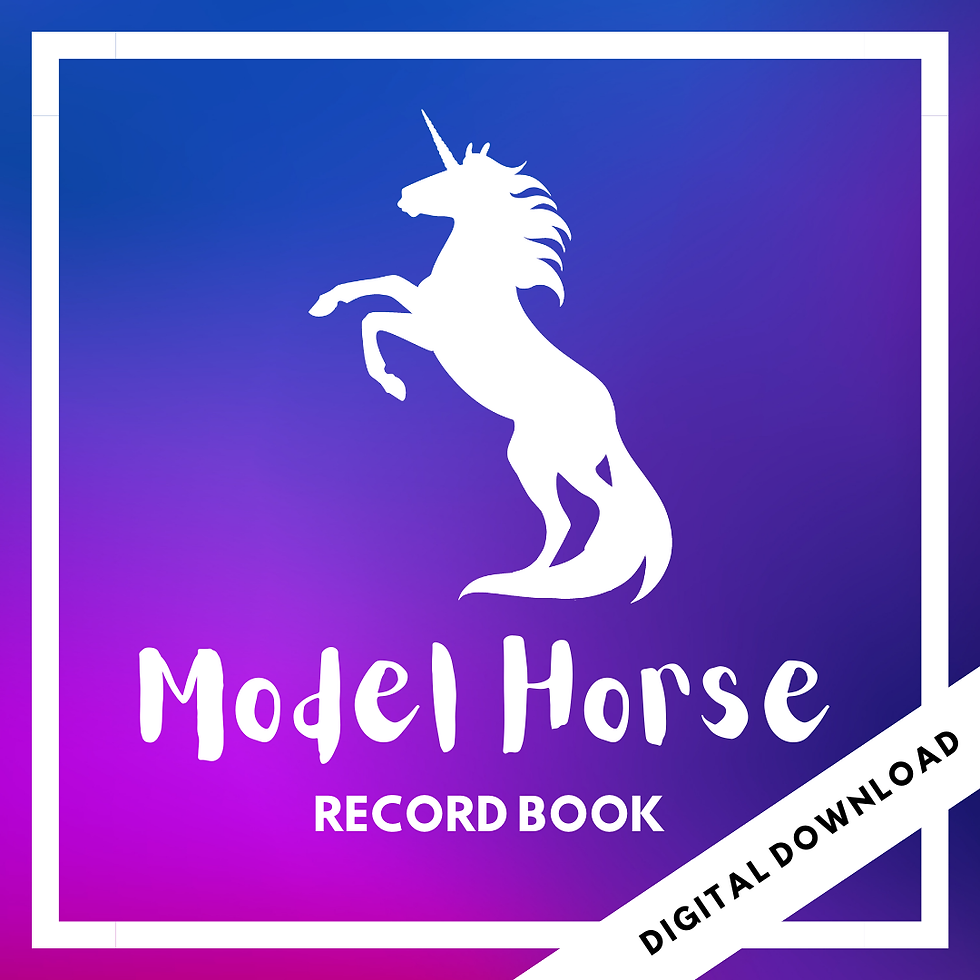 Model Horse Record Book