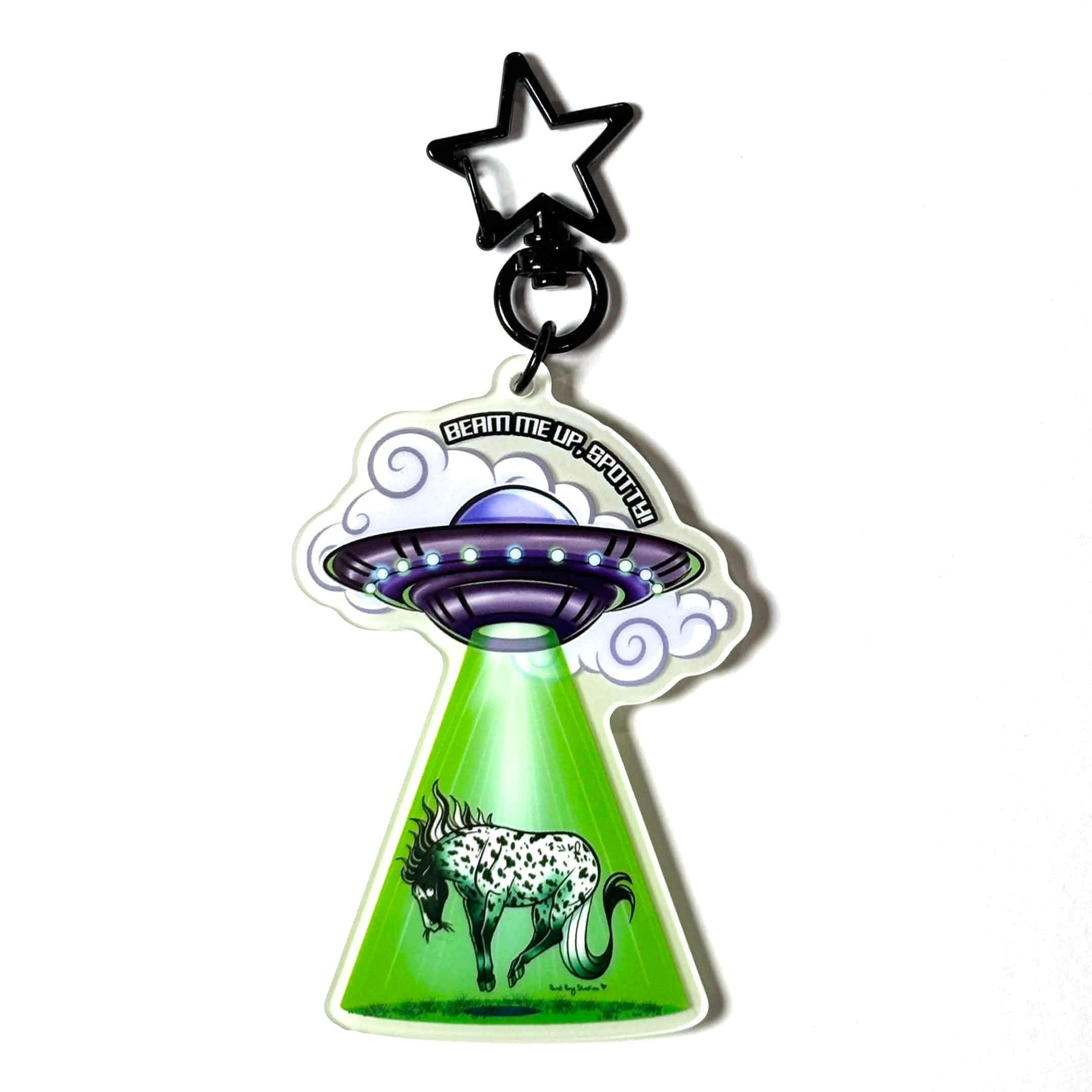 Beam Me Up! | Acrylic Keychain