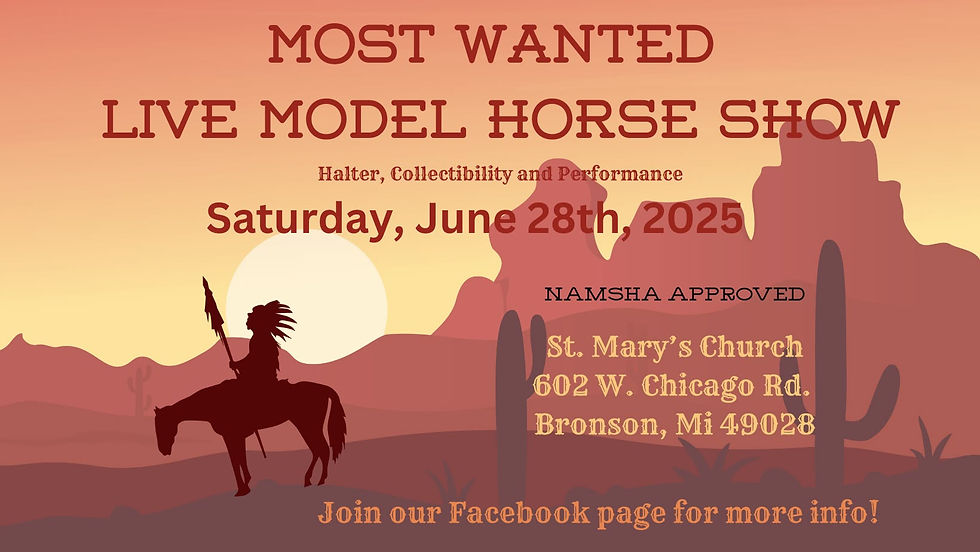 Most Wanted Live - Model Horse Show