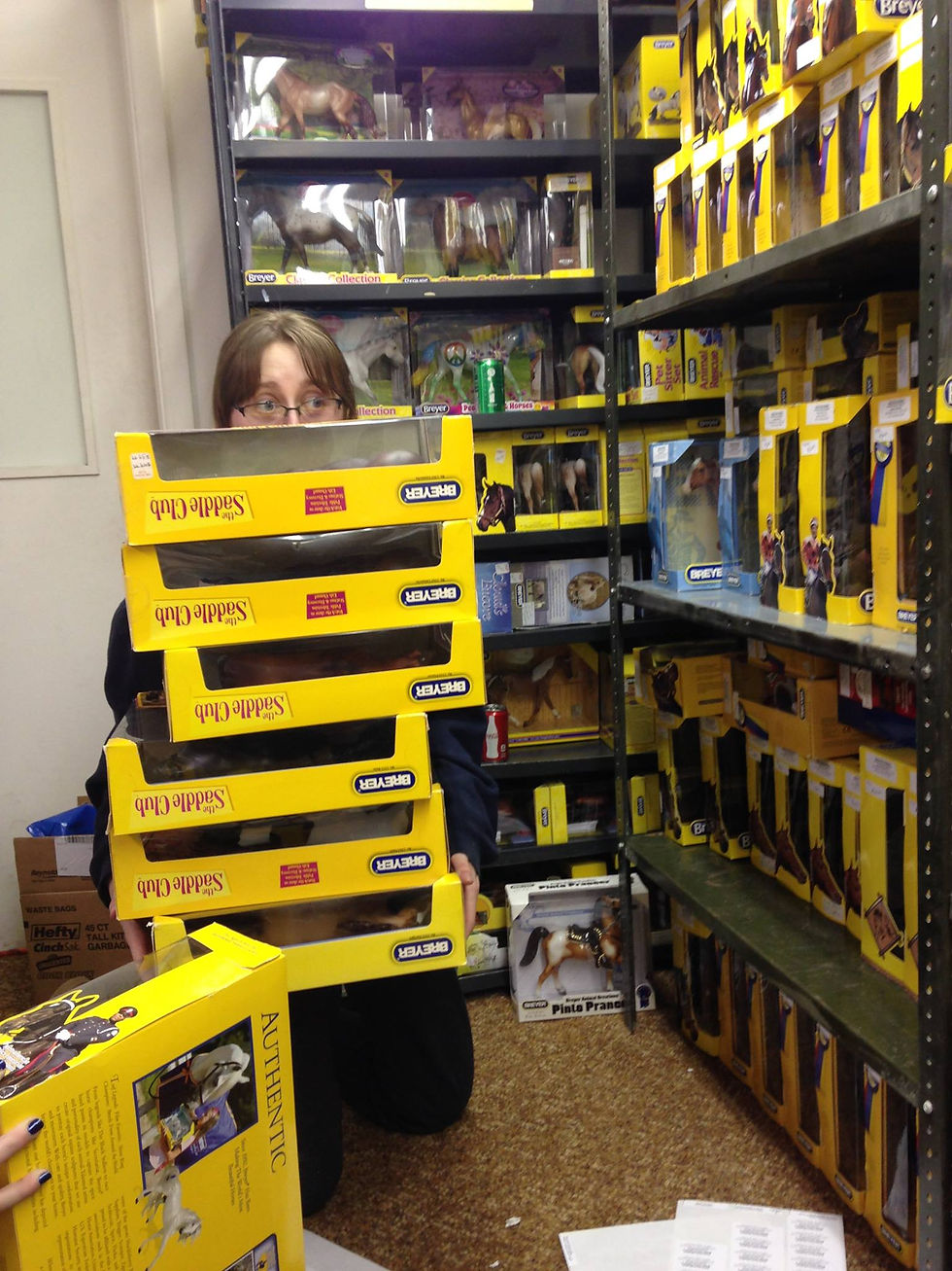 I called in sick to school with "Yellow Box Fever" the day I had to inventory these lol