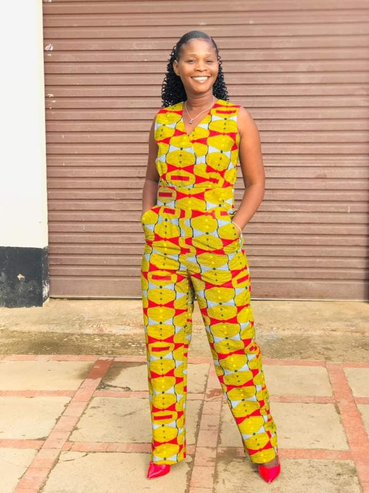 African Print Jampsuit