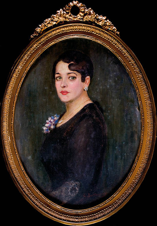 Portret Kobiety w czerni - Eugenia Bartkiewicz - Własność TPB